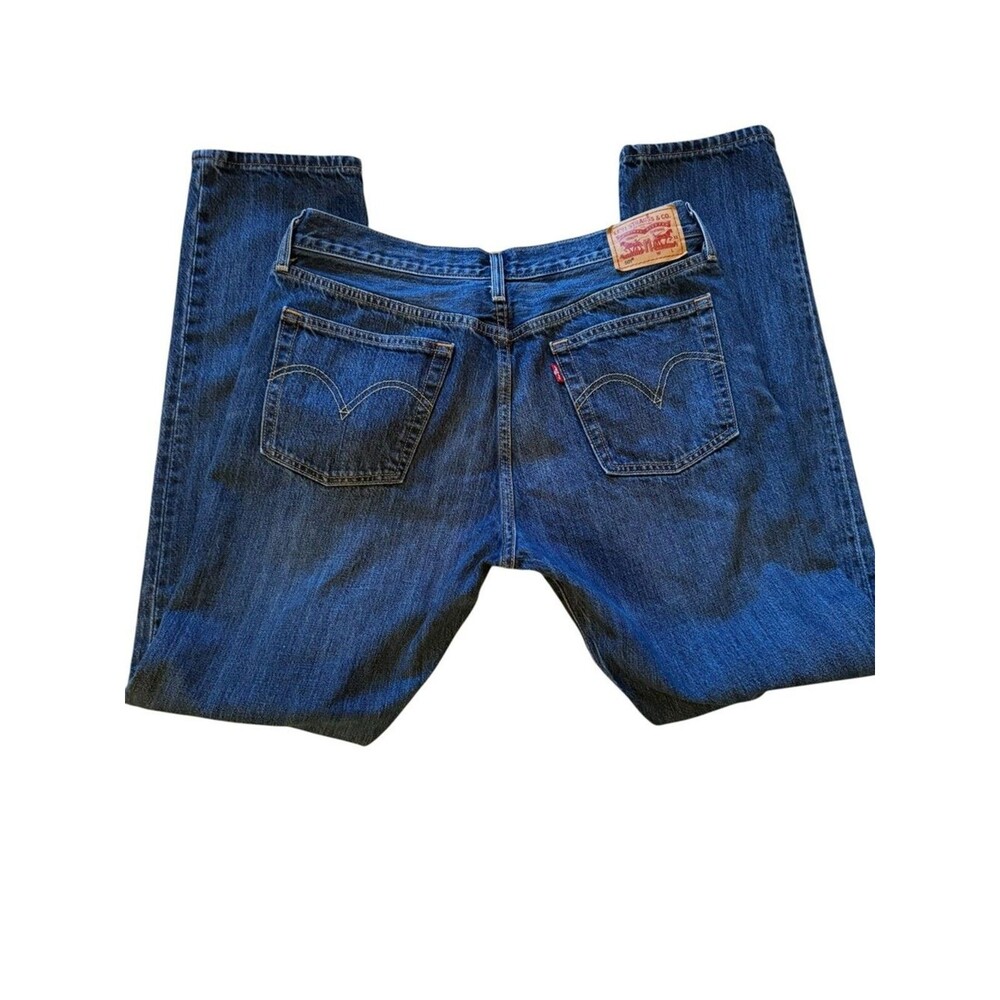 Levis 501 Womens Jeans 31x32 Lonesome Road Medium Wash Straight Leg Denim Blue
